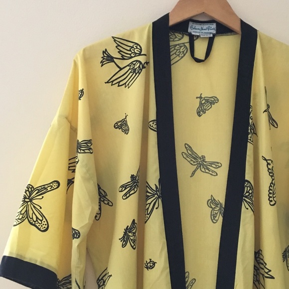 Bahama Hand Prints Robe - Picture 4 of 8